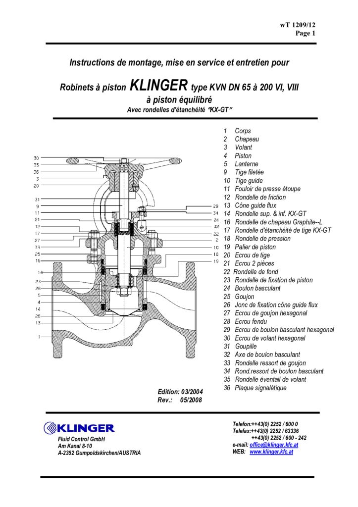 KVN DN 65 à 200