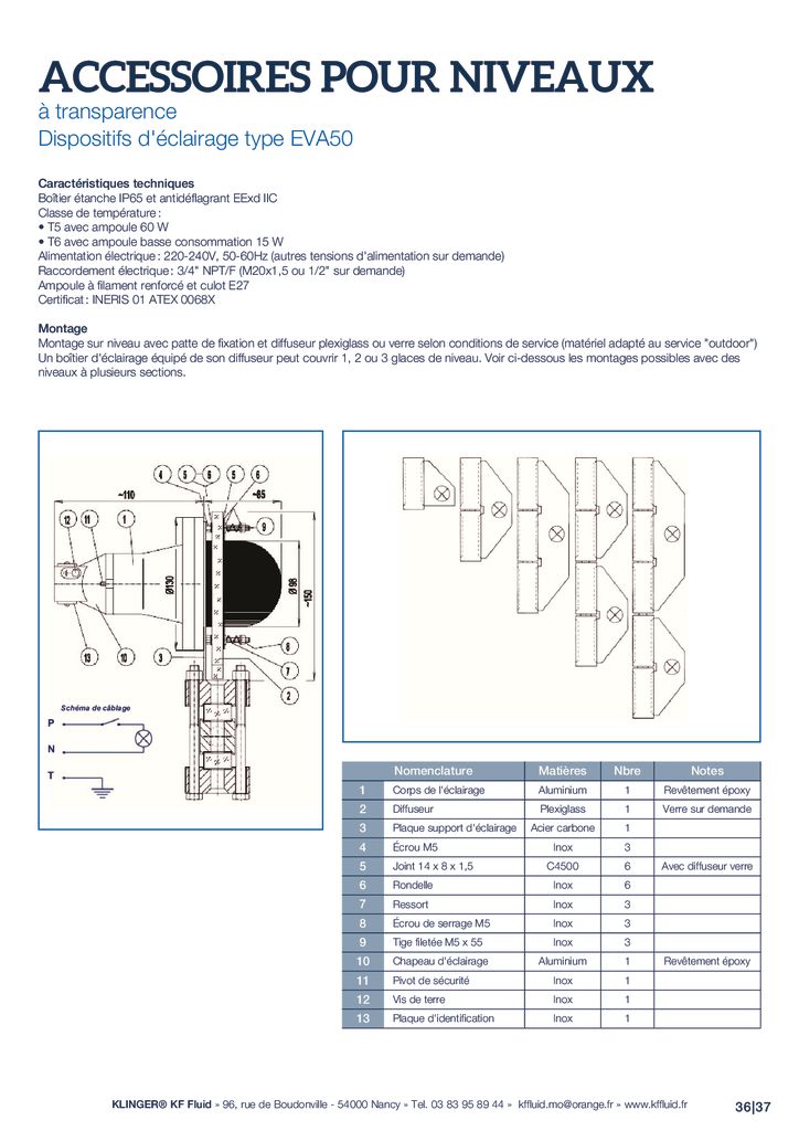 thumbnail of KLINGER INDICATEURS DE NIVEAU-fiche technique-accessoires 1