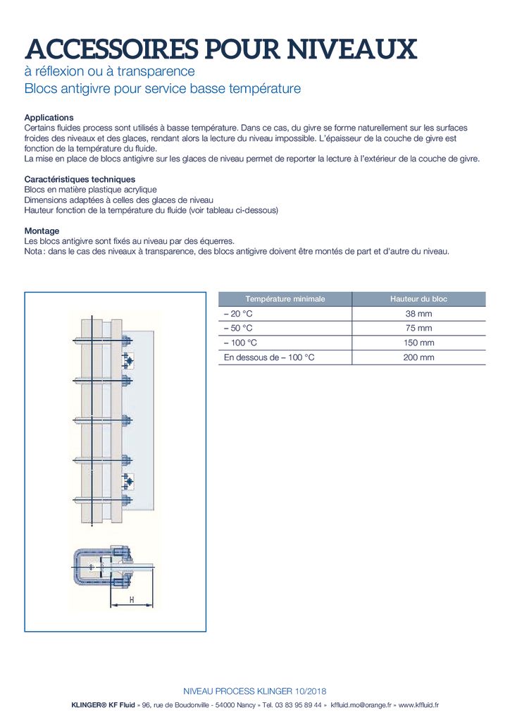 thumbnail of KLINGER INDICATEURS DE NIVEAU-fiche technique-accessoires 2