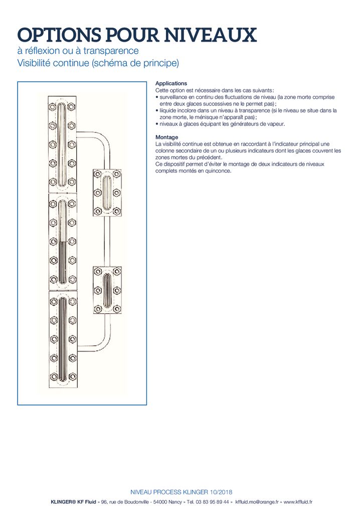 thumbnail of KLINGER INDICATEURS DE NIVEAU-fiche technique-accessoires 3