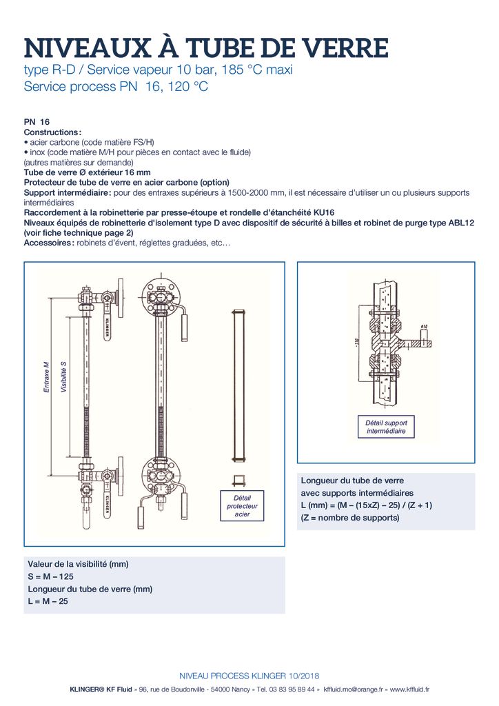 thumbnail of KLINGER INDICATEURS DE NIVEAU-fiche technique-application process niveaux 1